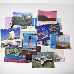 Postcard Lot Vintage Modern Florida Unused Used Lot of 16